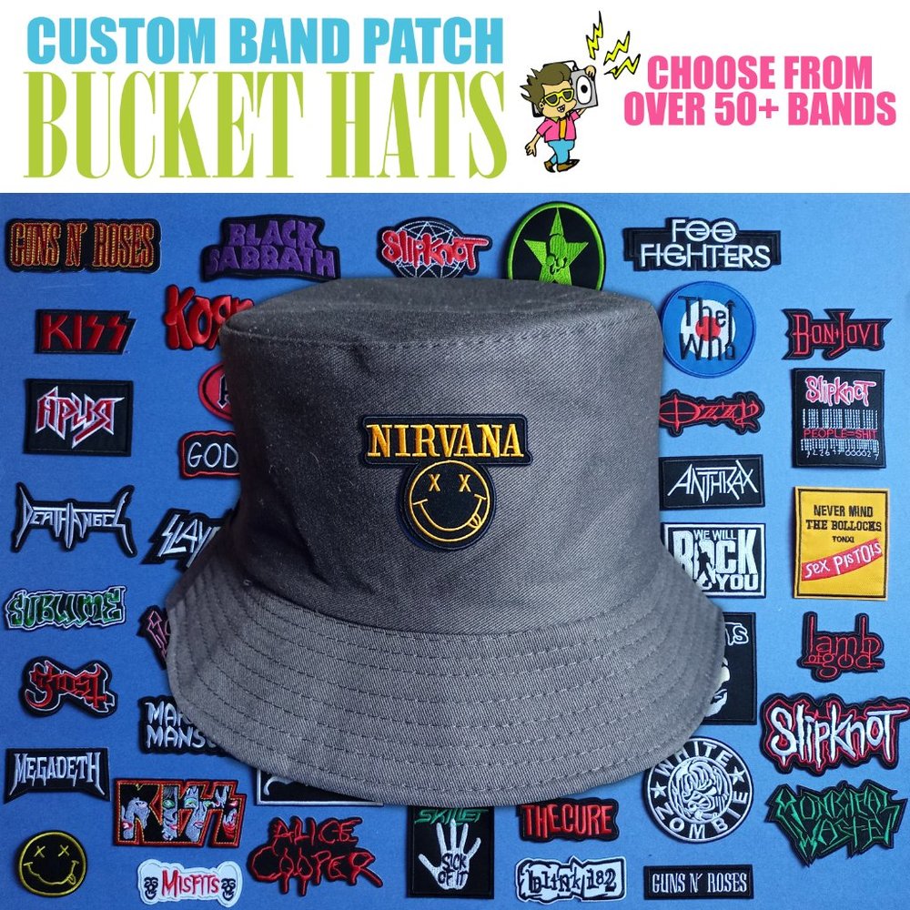 Custom Band Patch Bucket Hats - Picture 4 of 17